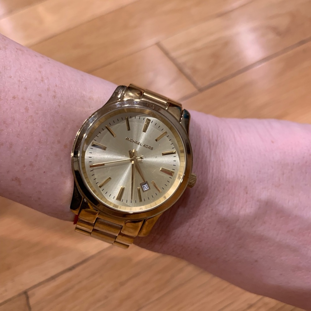 Stainless Steel Gold Michael Kors Watch